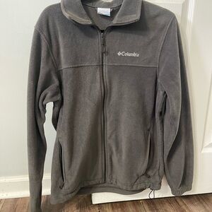 Columbia Charcoal Full-Zip Fleece Jacket